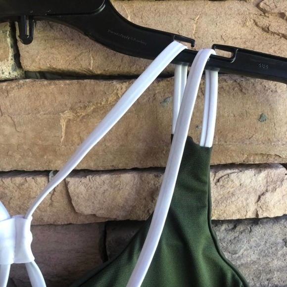 Hurley olive green white logo Bikini swimsuit NWT size Small - Picture 8 of 9